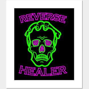 Reverse Healer Funny Necromancy Necromancer Dungeon Tabletop D20 RPG Posters and Art